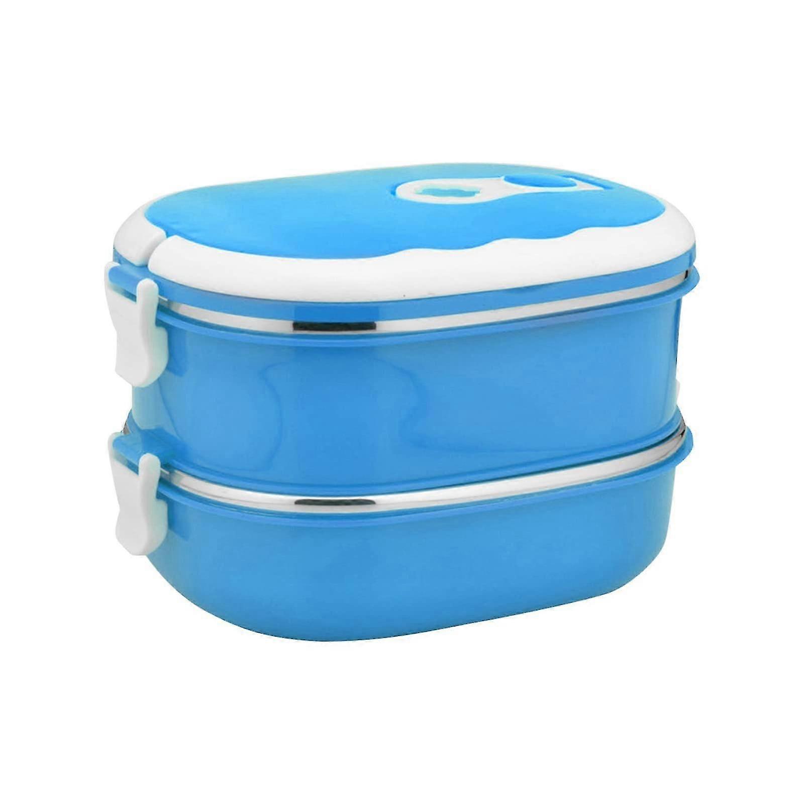 Thermal Bento Lunch Box With Stainless Insulation(blue 2 Layer)