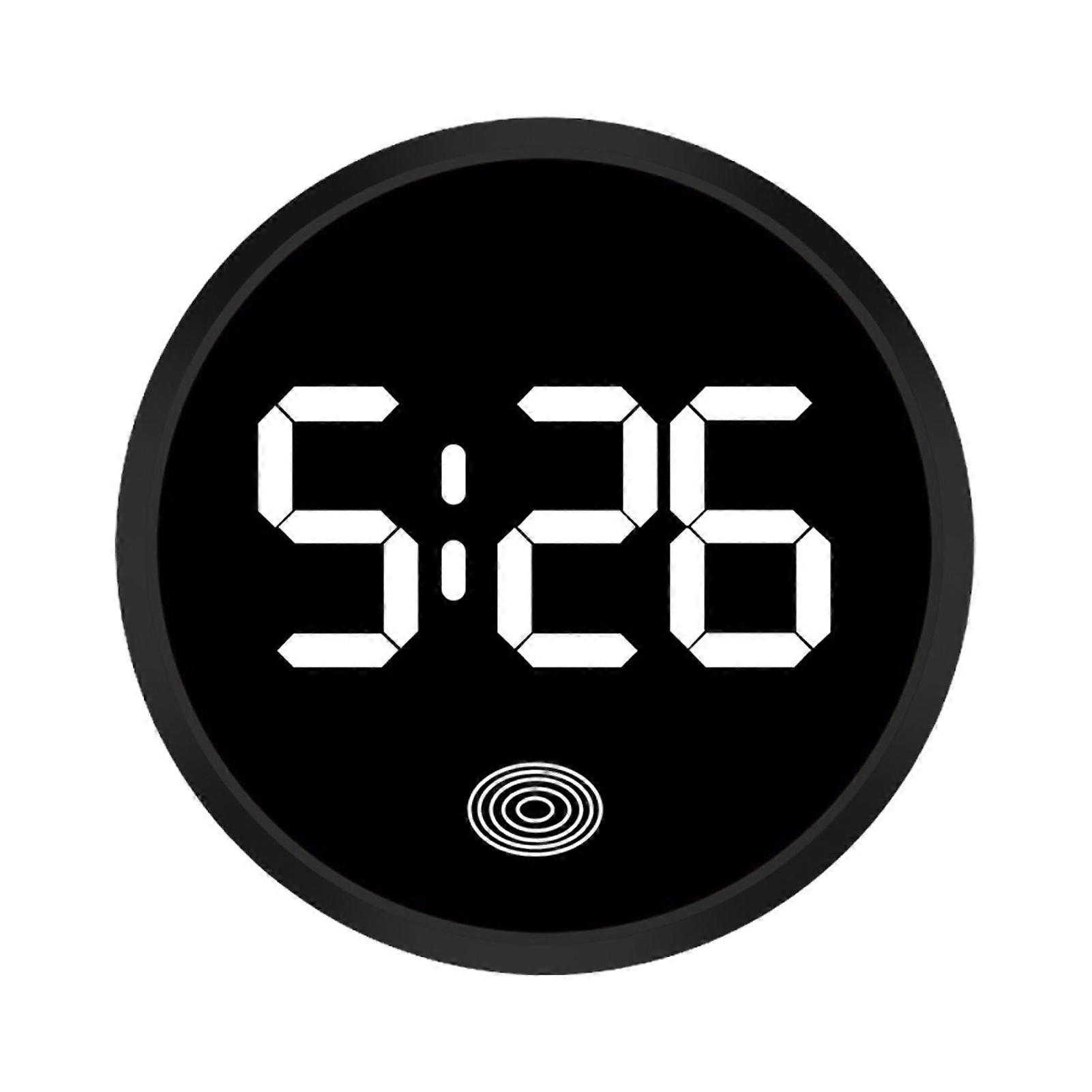 Car Digital Dashboard Clock Automotive Clock LED Time Display Touch Activated Car Clock Stick on Clock for Car Dashboard