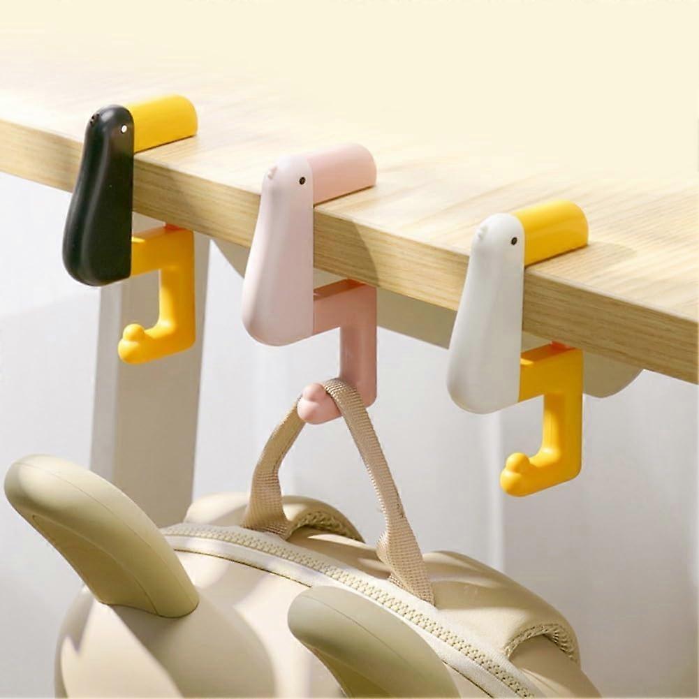 Multifunctional Hook For Safe Storage Of Backpacks And Jackets Compatible No Punching Required White