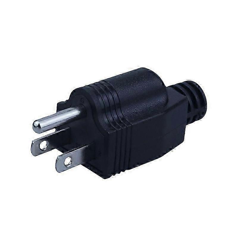 10A American Detachable Plug UL Power Plug with One Round and Two Flat Three-Pin Design
