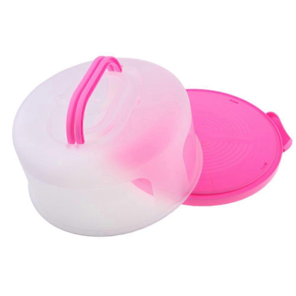 Plastic Portable Cake Carrier Cupcake Container Muffin Packaging Box Blue