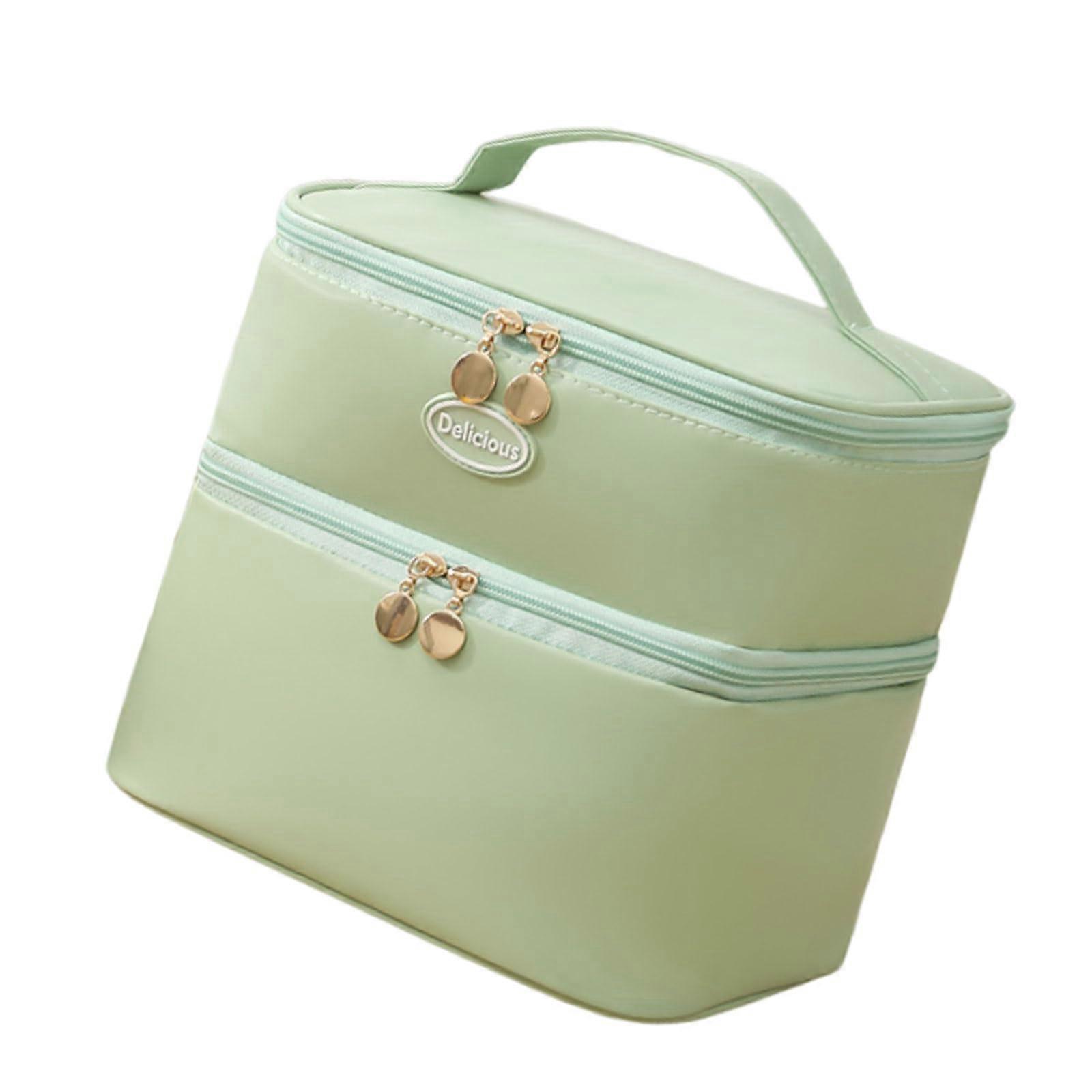 Portable Lunch Box Bag Insulated Zippered Design Keeps Meals Warm For Office And Picnics