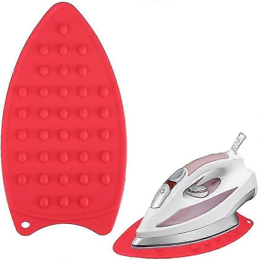 2 Pieces, Silicone Heat Resistant Ironing, Iron Shelf For Ironing Board Ironing Board (red)