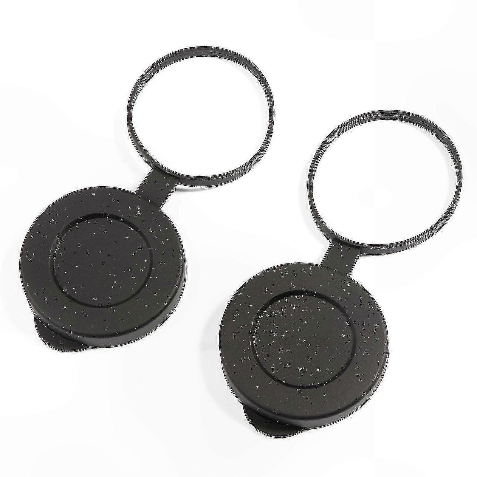 Protective Rubber Lens Caps for Binoculars and Telescopes, 42mm Objective Cover, Fits Outer Diameter 52-54mm, Set of 2 SZRH
