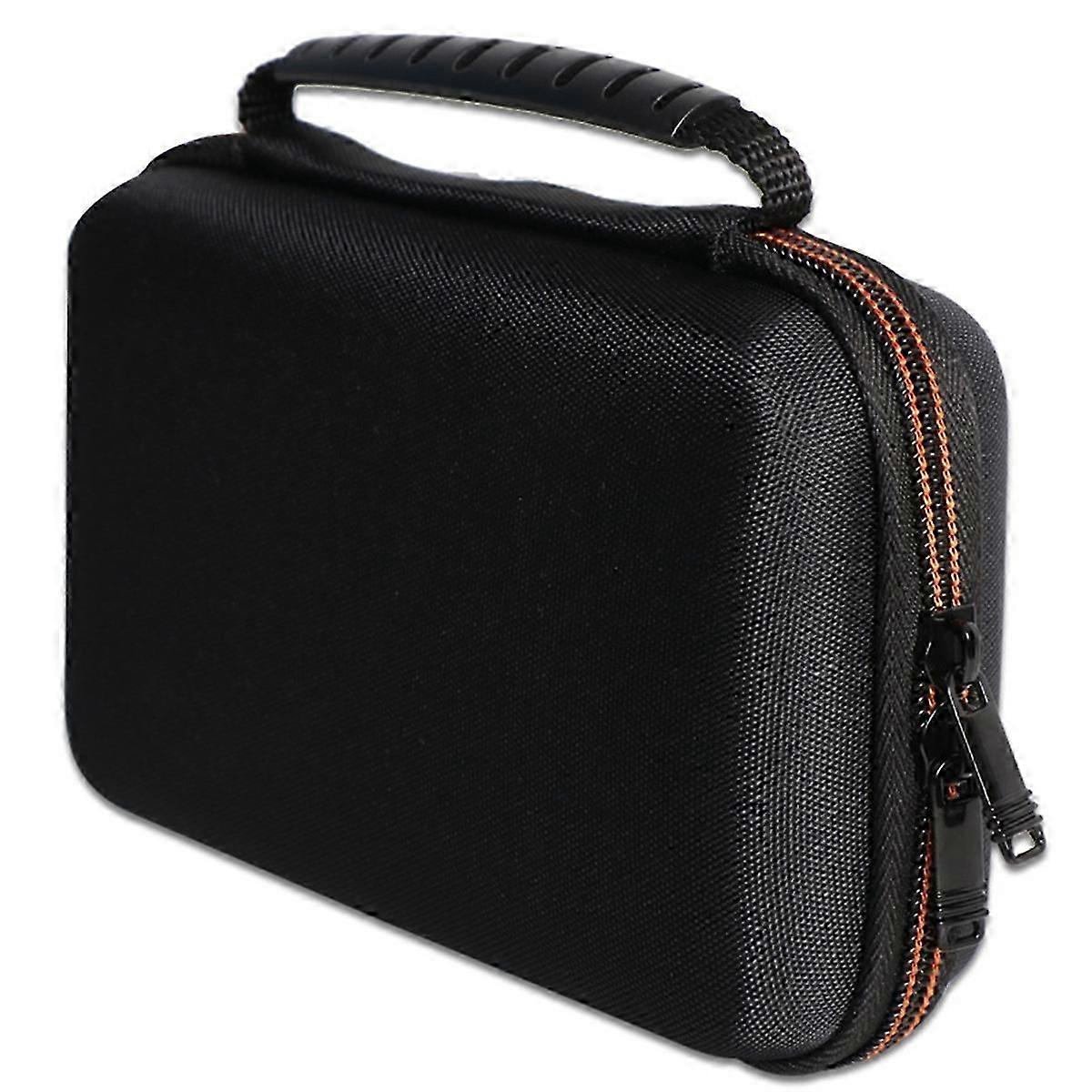 Game Console Hard Shell Carrying Case for XL Game Card Accessories Protective Storage Bag Orange & Black