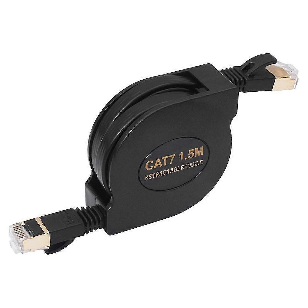 Cat7 Flat Cable Ethernet RJ45 LAN Network Cable Patch Cord 10Gbps 600MHz for Router ModemHwy