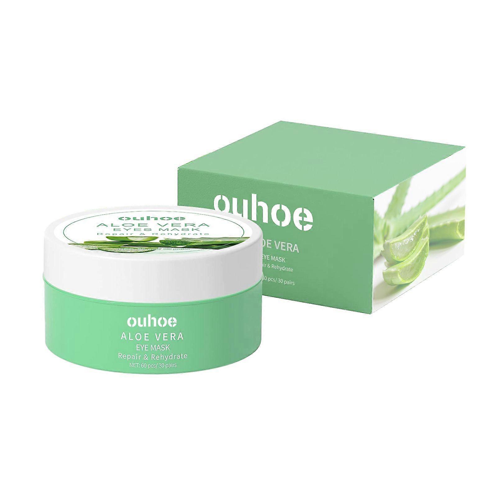 OUHOE Aloe Vera Eye Mask, Moisturizing Repair Eye Patch For Fine Lines And Dark Circles