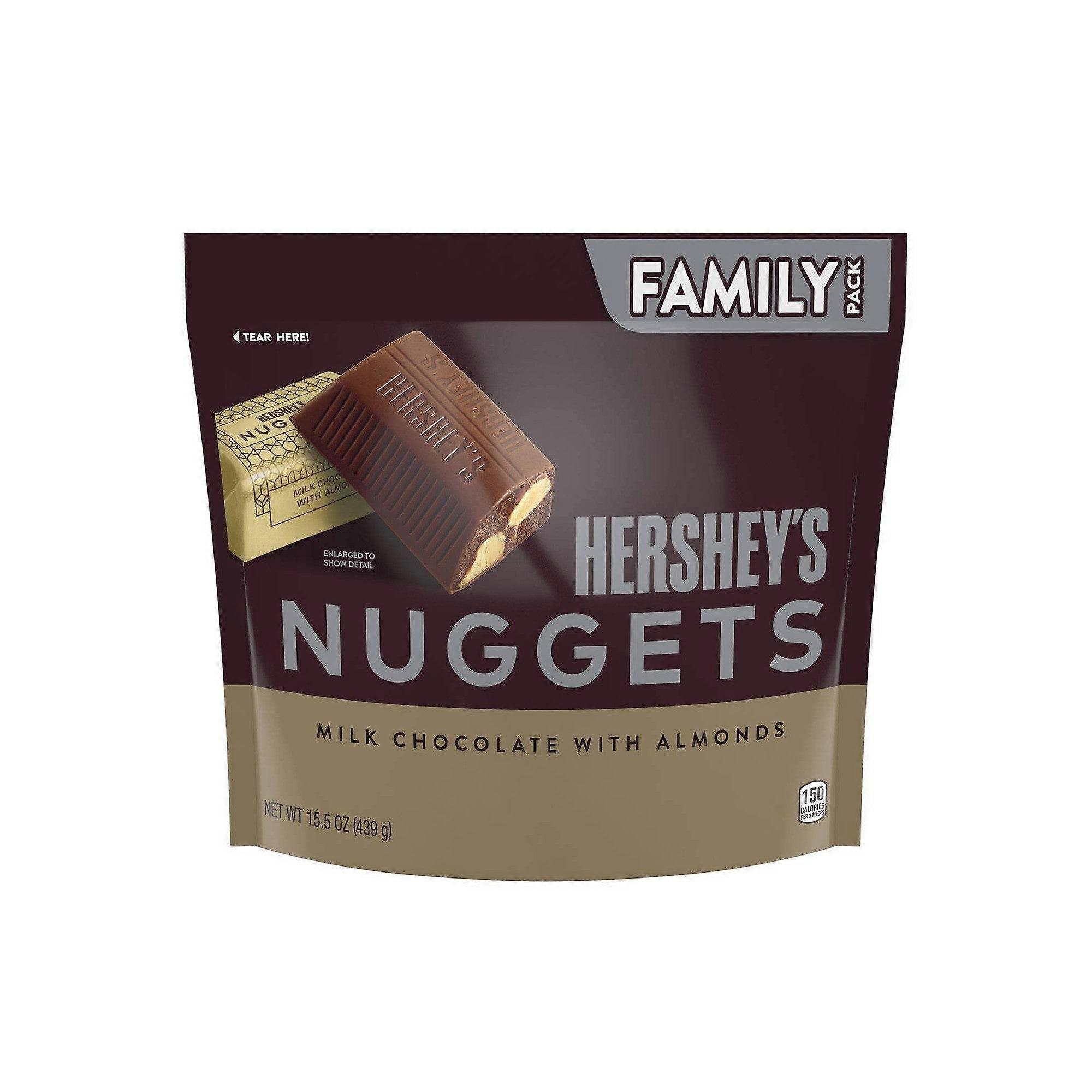 Hershey's Milk Chocolate With Almonds Nuggets, 15.5 Oz