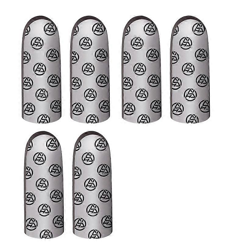 Slip Gloves Soft Silver Fabric Ergonomic Design For Mobile Gaming Multicolor