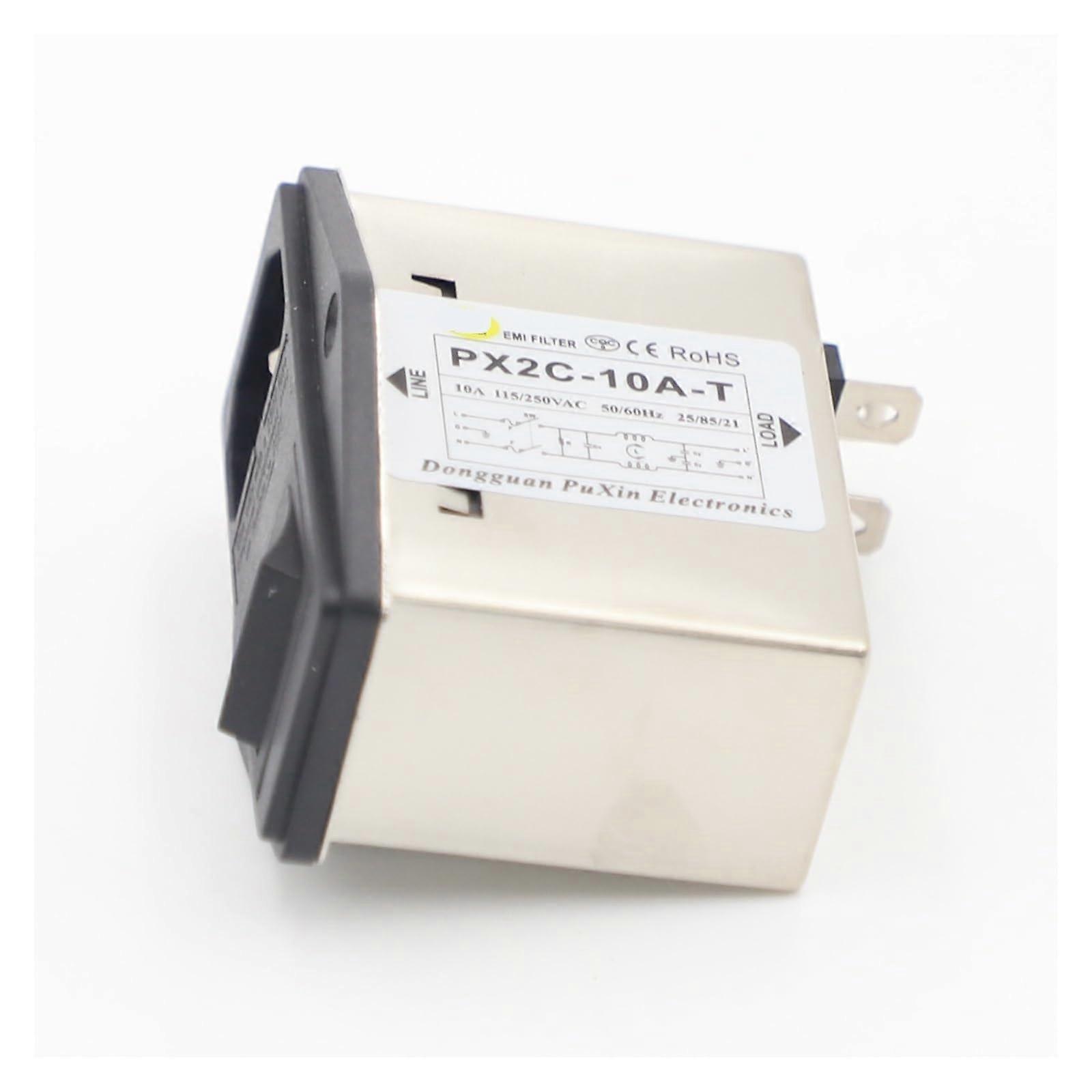 Socket Power Filter with Switch and Double Fuse, LowPass Design for Electronics