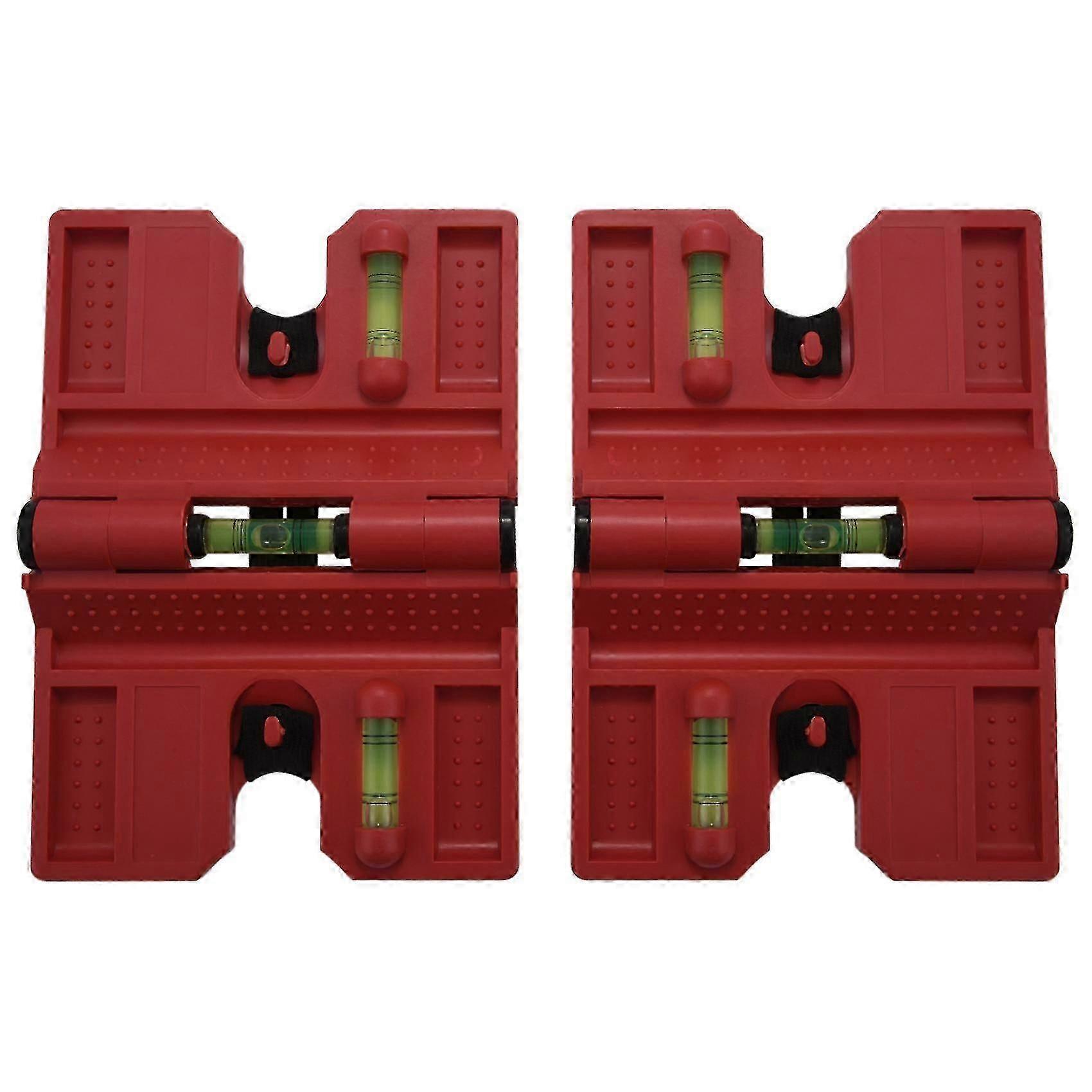 Spirit Level,magnetic Post Level Tool Folds For Storage, Check Bubble Level(pack Of 2)