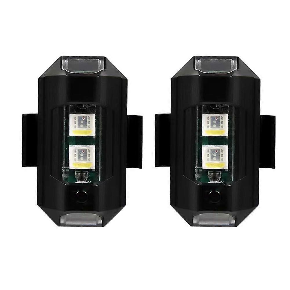 2 Pcs 7 Colors Drone Strobe Light USB LED Anti-Collision Bike Tail Drone Night Fly Mini Signal Flashing Warning Light