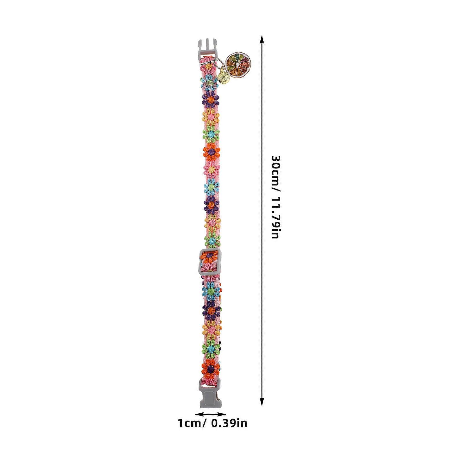 Polyester Colorful Lace Flower Collar Assorted Color with Tightness Kitten Collars