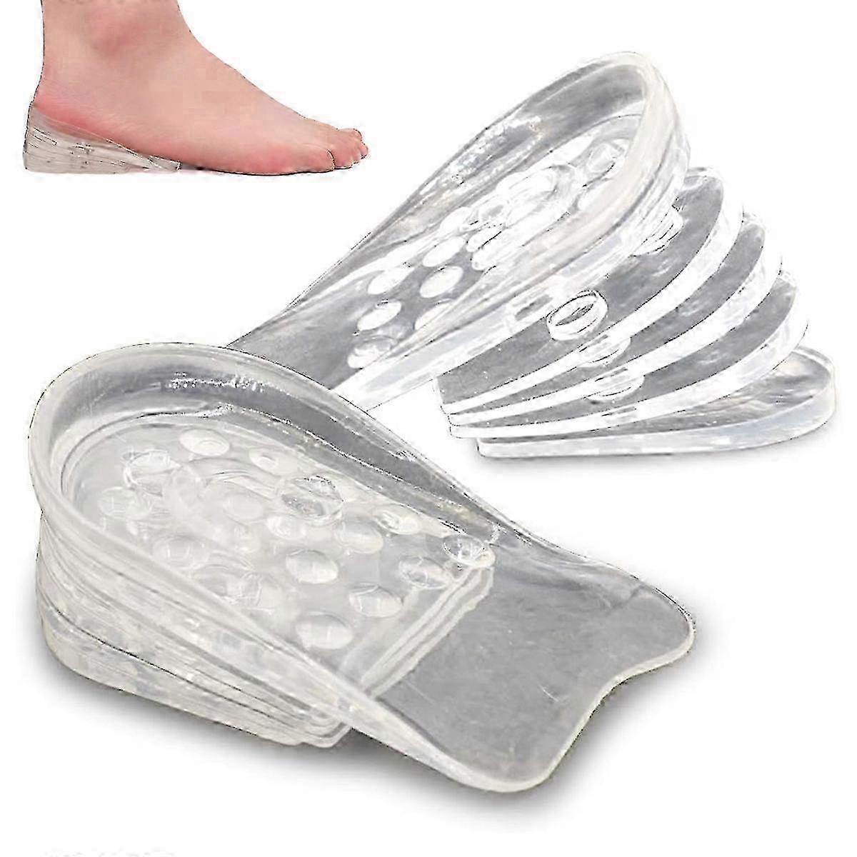 2025 Adjustable 5-Layer Height Increase Insoles, Heel Cushion Inserts for Men and Women(2pcs)