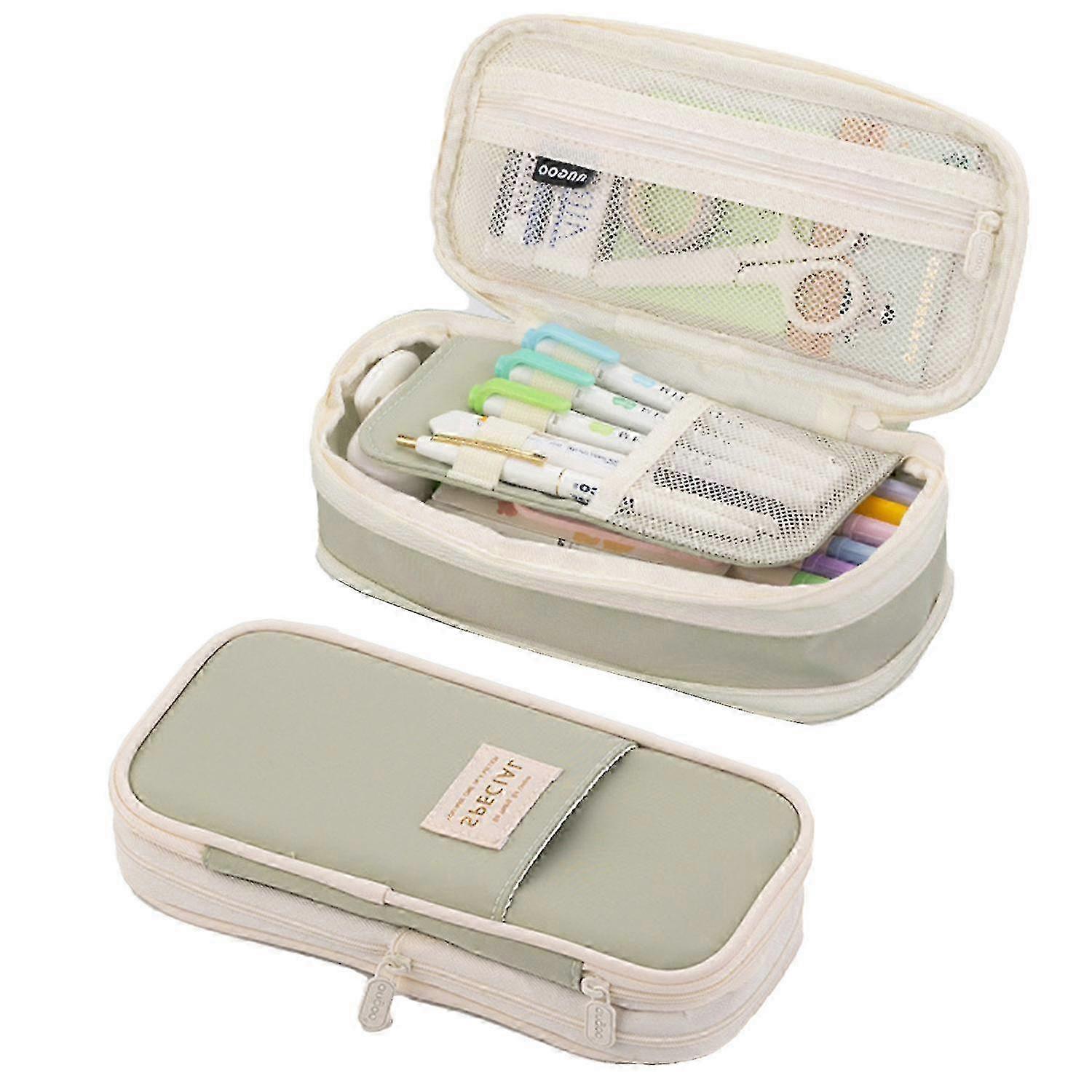 High capacity organizer bag for desk with expandable feature