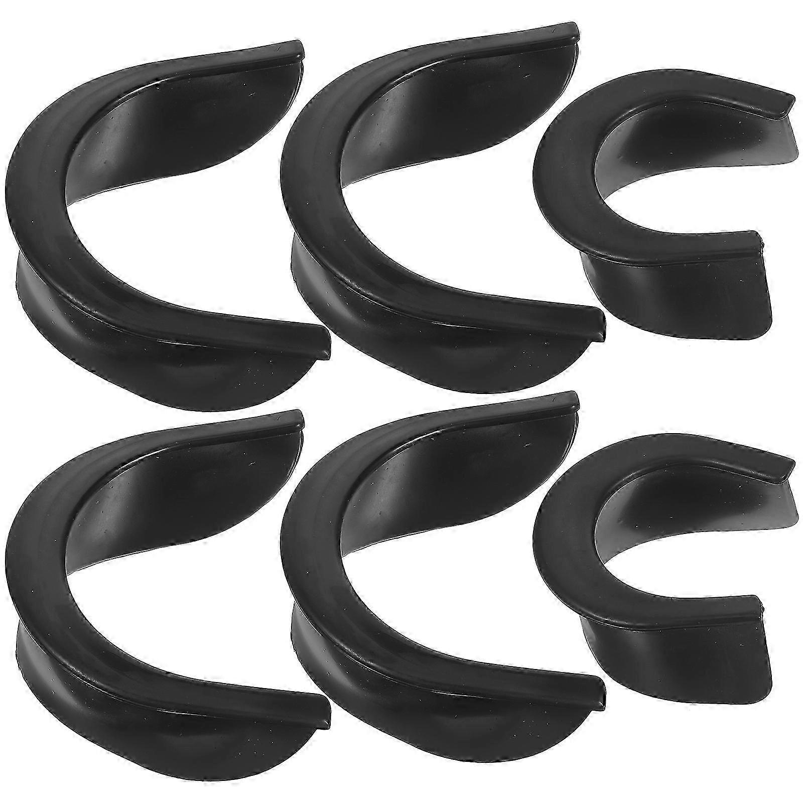 6pcs Durable Pool Table Liner Replaceable Billiard Pocket Liner Small Snooker Hole Liner