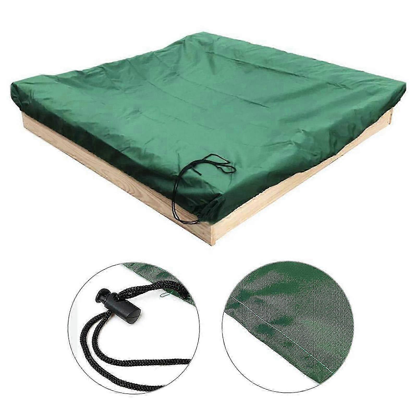 Sandbox canopy waterproof square compatible with outdoor sandpit protection