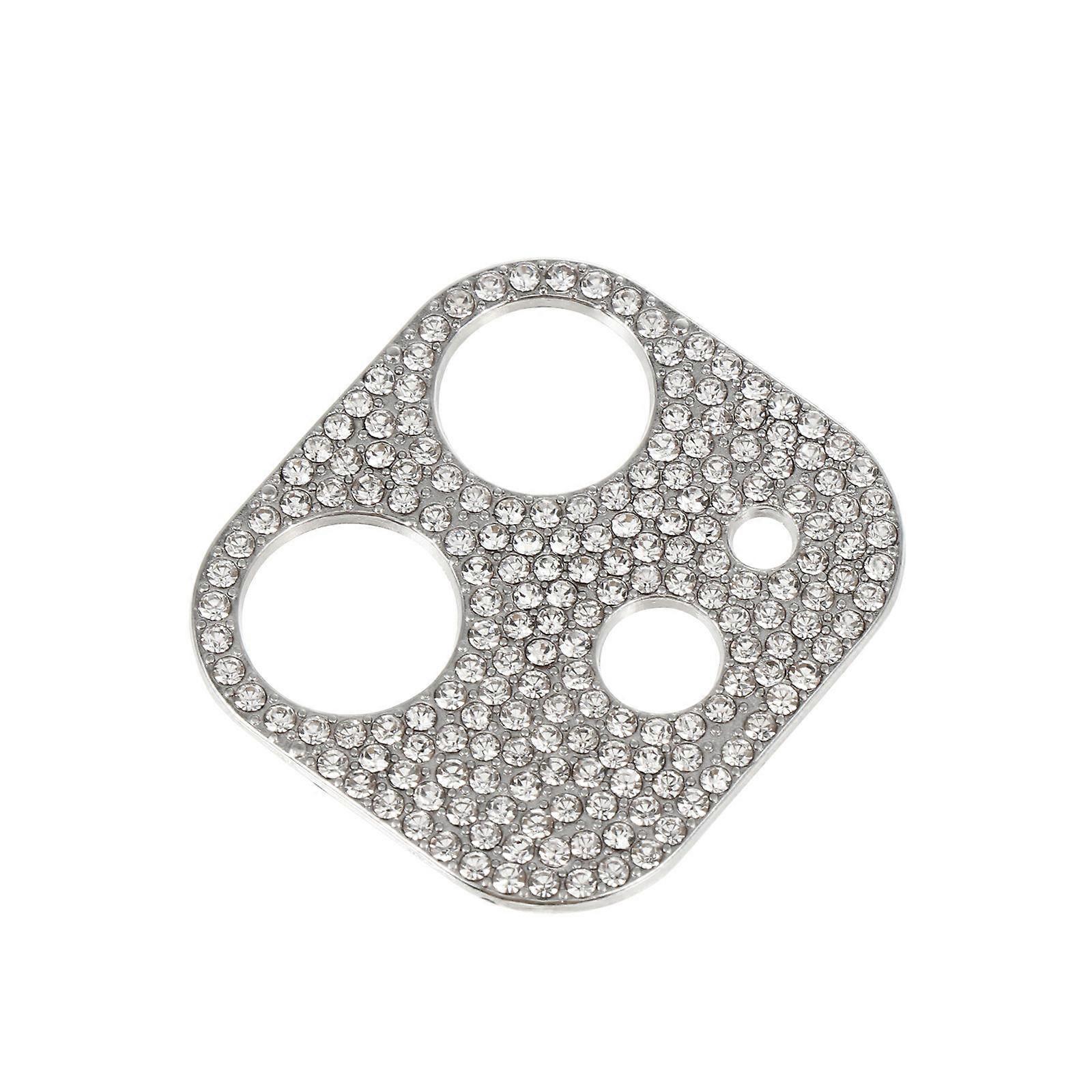 Metal Camera Lens Protector Frame with Rhinestone for Phone Camera 1Pcs