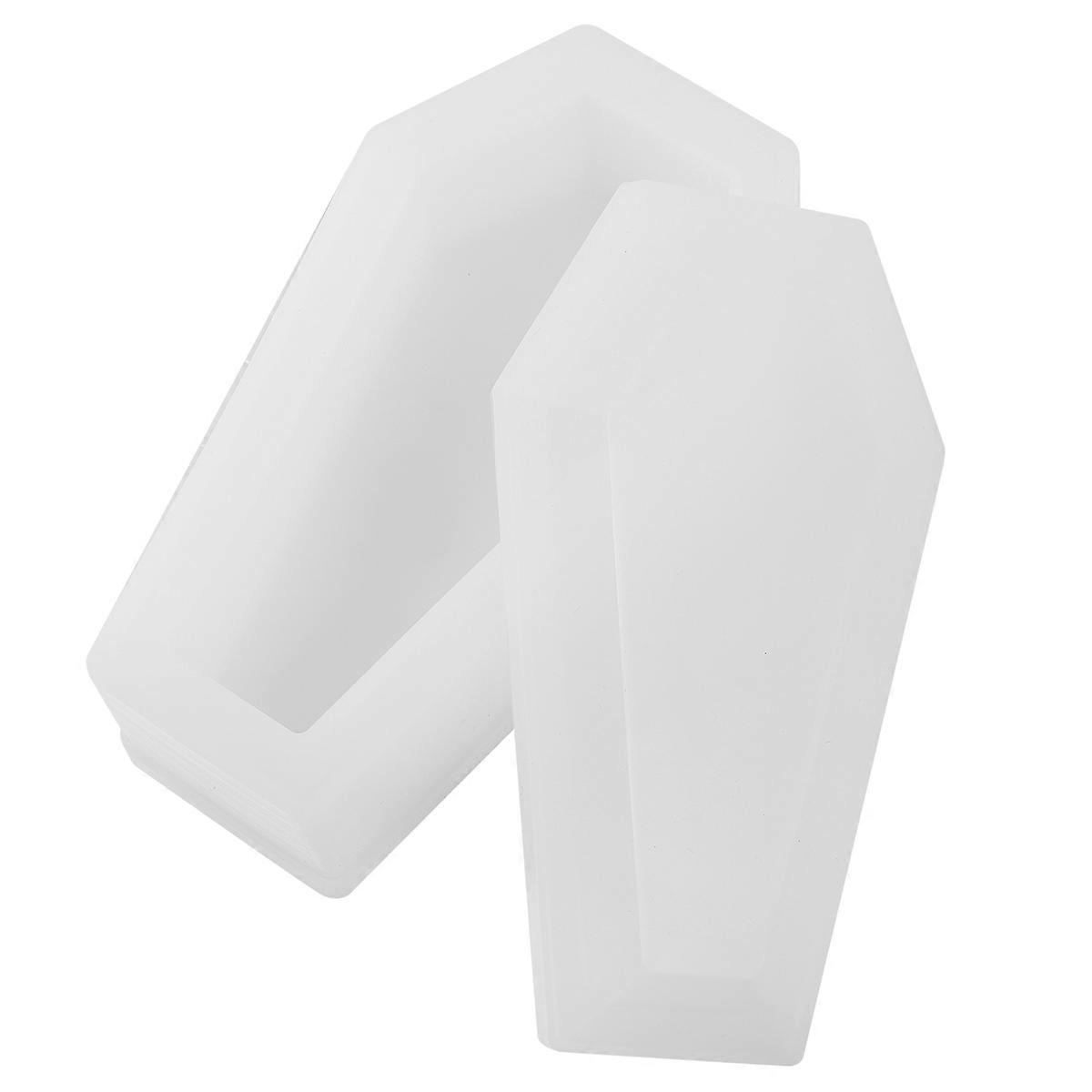 Creative Storage Case Silicone Mold Halloween Coffin Shape for DIY