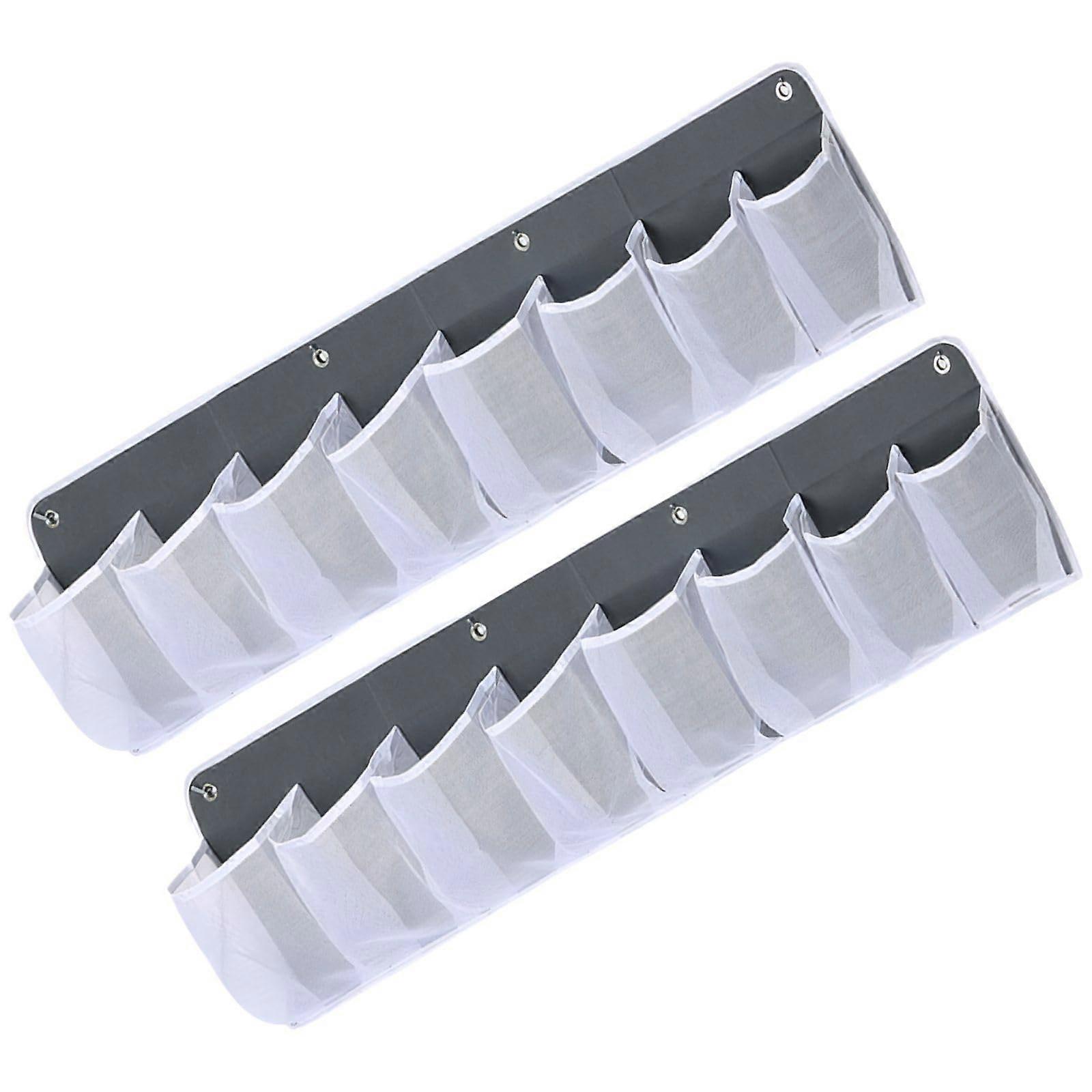 Over the Door Shoe Organizer with 8 Compartments, Hanging Shoe Storage Bag for Space Saving