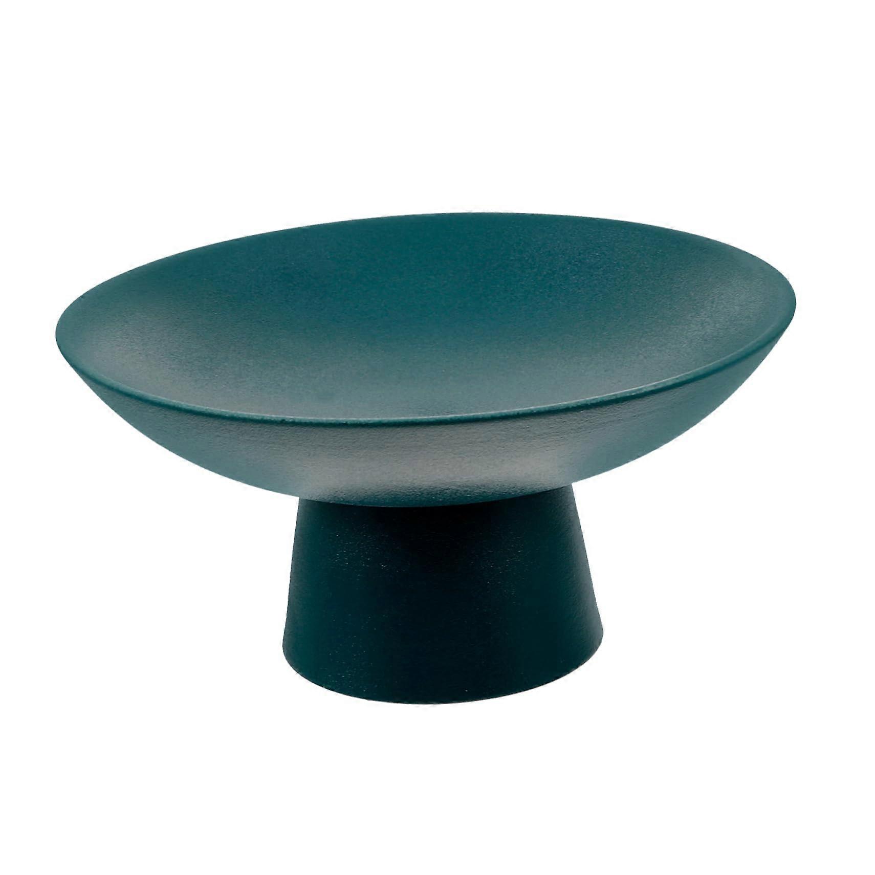 Ceramic Cake Stand with Elegant Footed Design, Vintage Pattern Dessert and Fruit Display for Parties