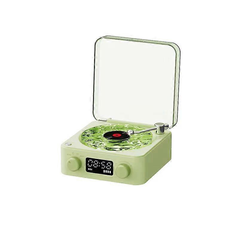 Retro white noise Bluetooth speaker, wireless mini high-quality vinyl record speaker