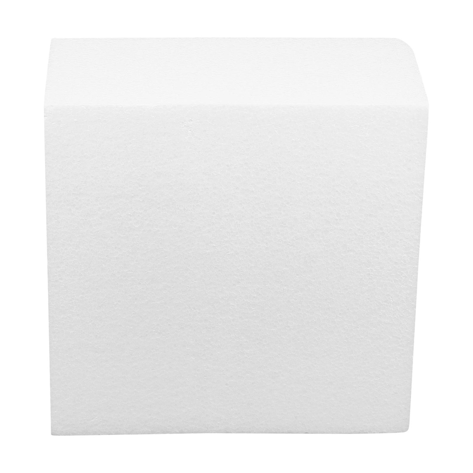 White Foam Handcart Sculpting Block for Decor Craft Supplies and DIY Art Projects 10x6.5x4 inches