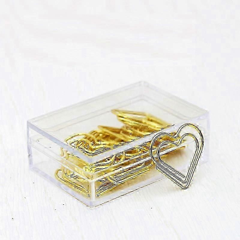 30-Pack Durable Rust-Resistant Paper Clips with Storage Case for Office/Home