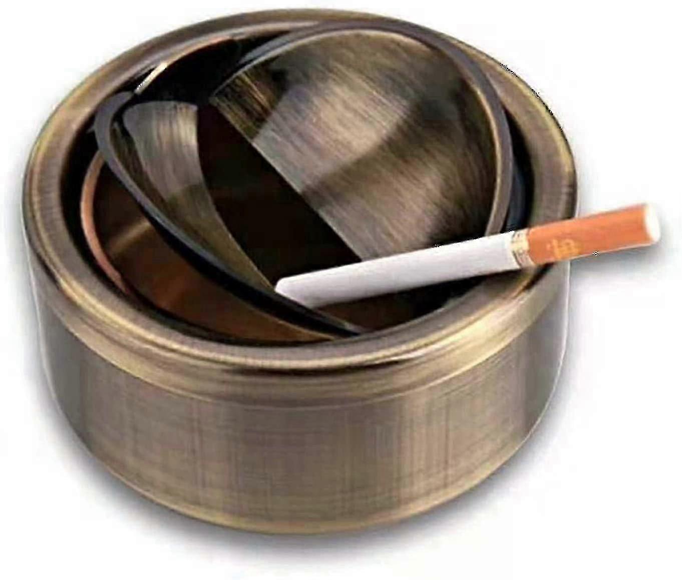 scrumieră rezistentă la vânt cu capac rabatabil din bronz