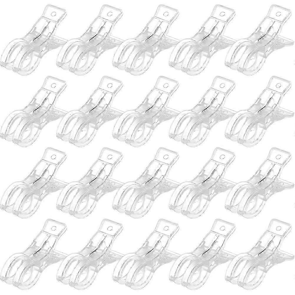 Transparent Balloon Clips for Arch Kit, 20pcs Plastic Spring Clamps