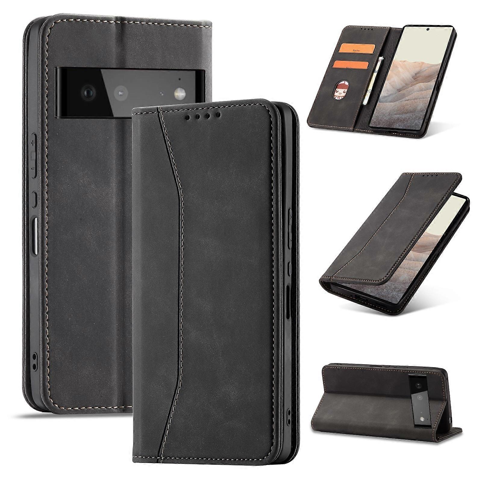 For Google Pixel 6 Magnetic Dual-fold Leather Phone Case