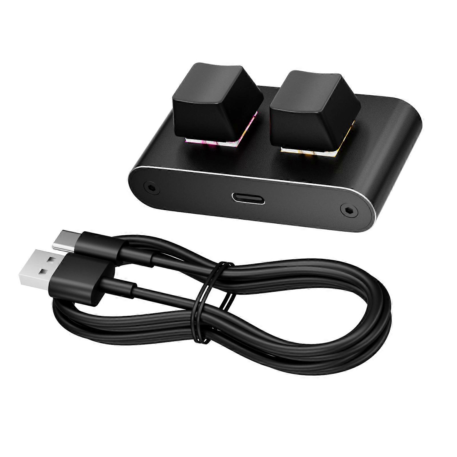 Professional Corded Keyboards Two Keys Copy Paste Shortcut Function in Aluminum Shell Offering Reliabled Performances Multicolor