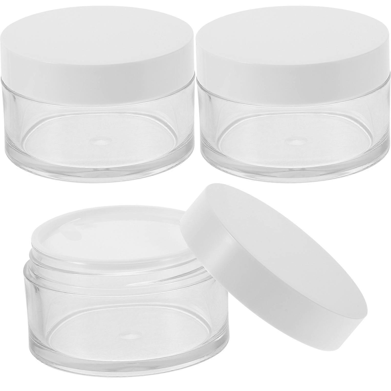 Moisturizer Container Jars for Storage Use 15Pcs Transparent Pet Cream Bottles