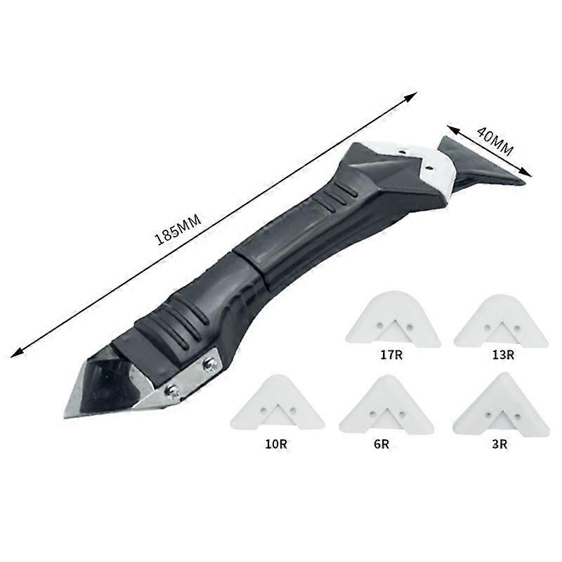 3 in 1 Silicone Caulking Tools, Caulk Remover Tool Kit with Replace Silicone Padsgood Pads and Caulk Finishing Tools
