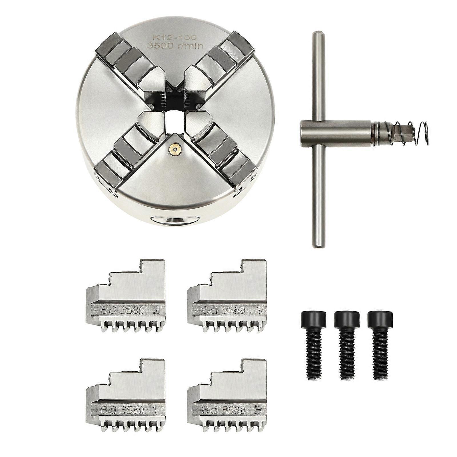 4-Jaw Self-Centering Lathe Chuck Stable Precision Machining for Wide Machine Tools