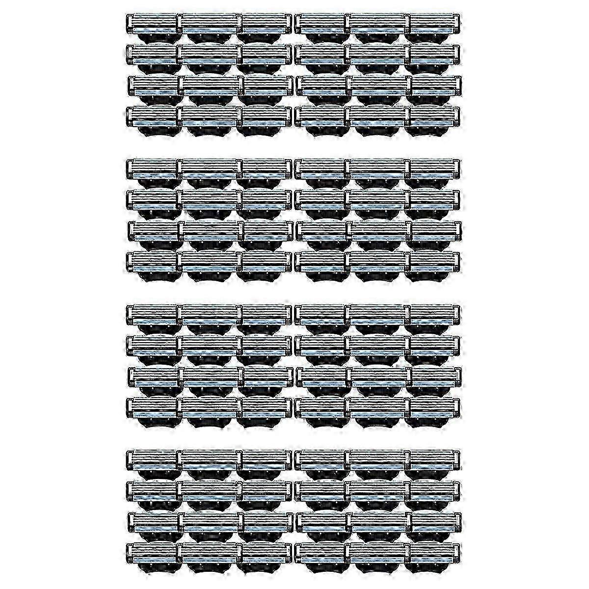96 kpl Mach 3 -partahöylän vaihtoteriä, yhteensopiva Gillette Mach 3 -miesten partahöylän vaihtoterien kanssa