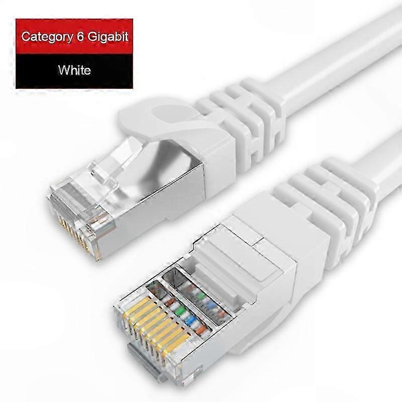Cat6 Ethernet Network Cable UTP RJ45 Patch Cord for Laptop and Gaming Console Connectivity, 10m 15m Length Options