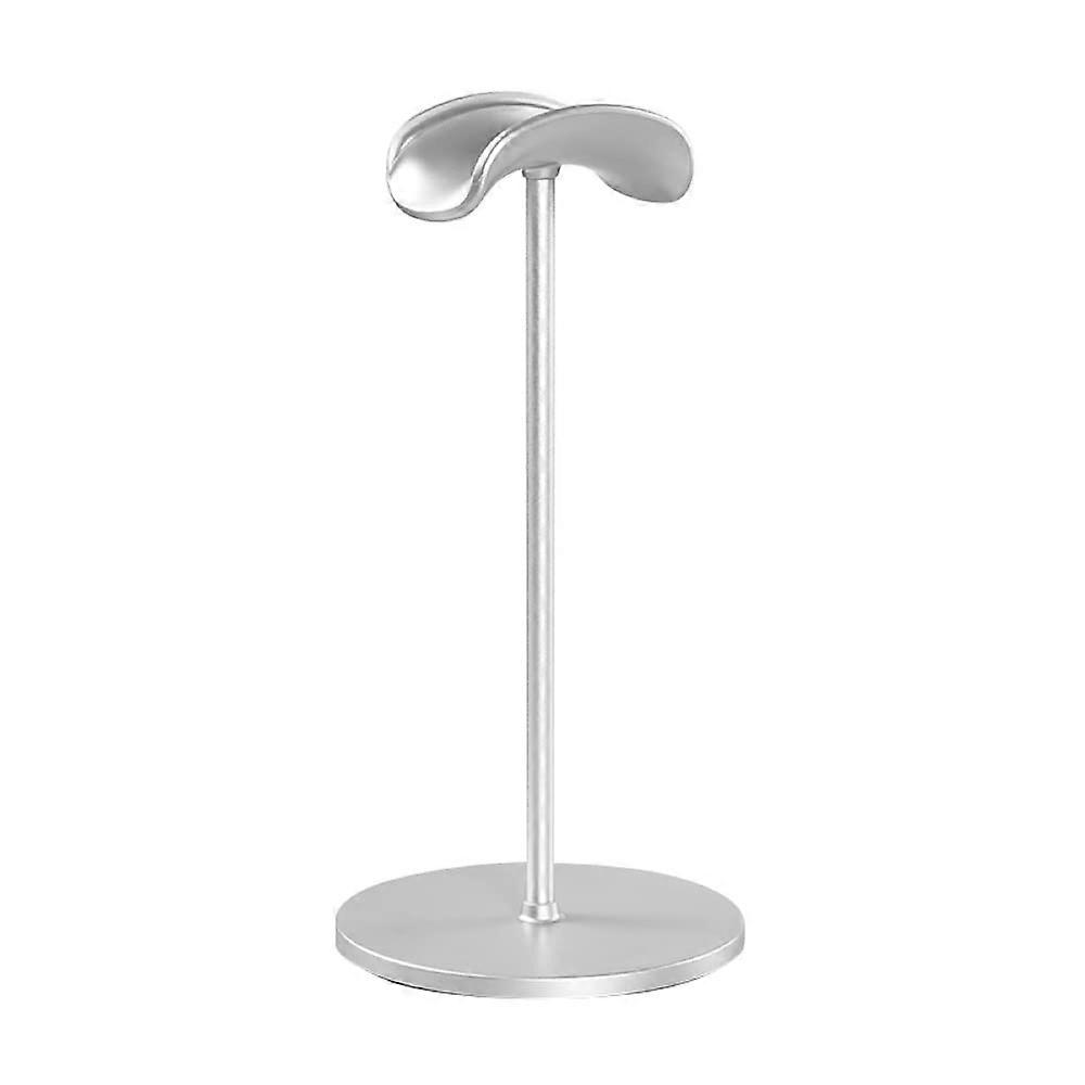 Aluminum Headphone Stand with Stable Base, Universal Headset Holder for Gaming and Office (Silver)