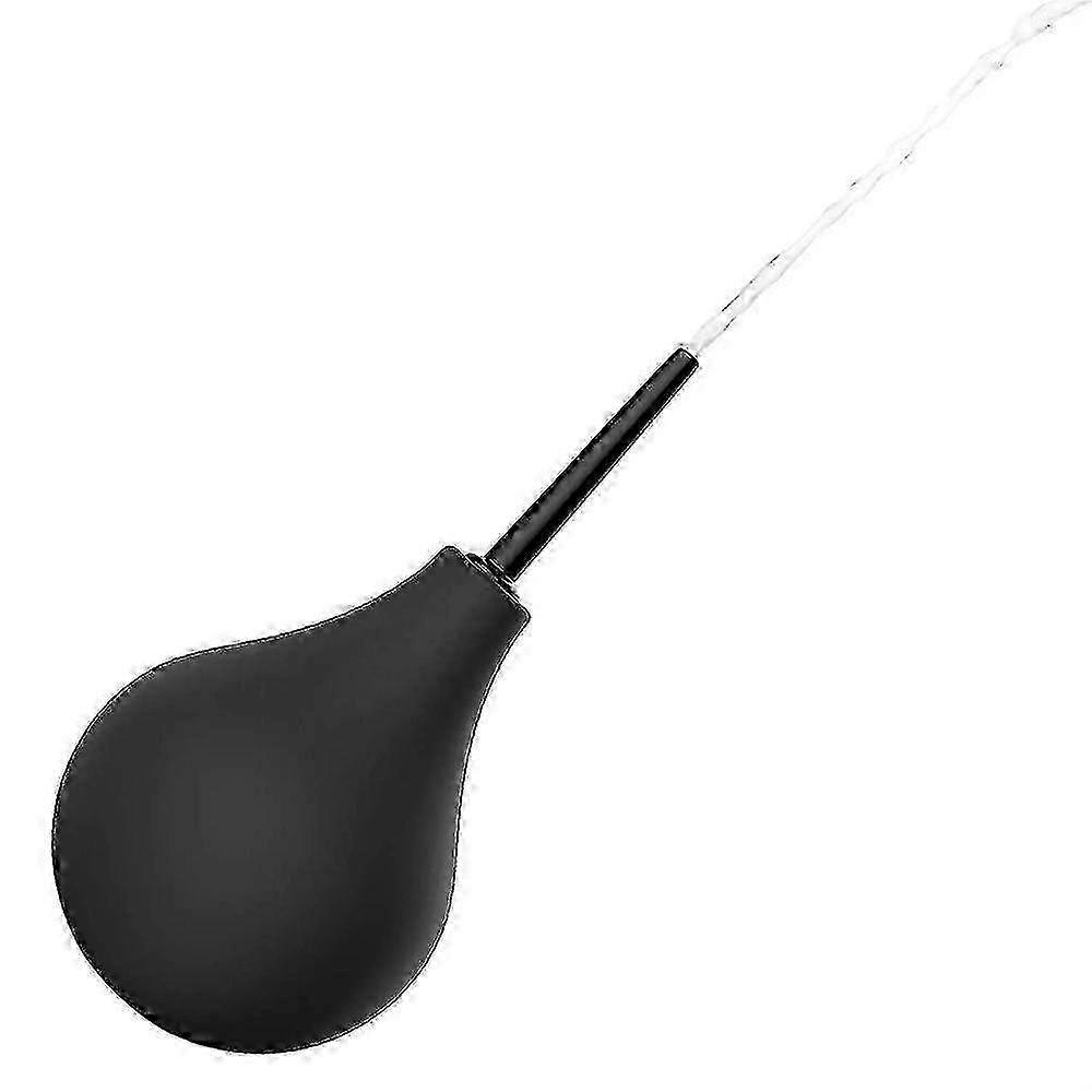 Anal Douche Kit 220ml Black Enema Bulb with Nozzle for Safe & Effective Cleansing
