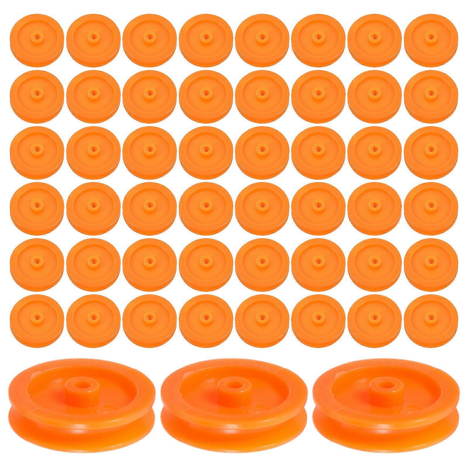 100pcs Plastic Pulley Wheel DIY Mini Gear Set for Model Toy Robot Handicraft Assembly Multi use Toy Gears for Children