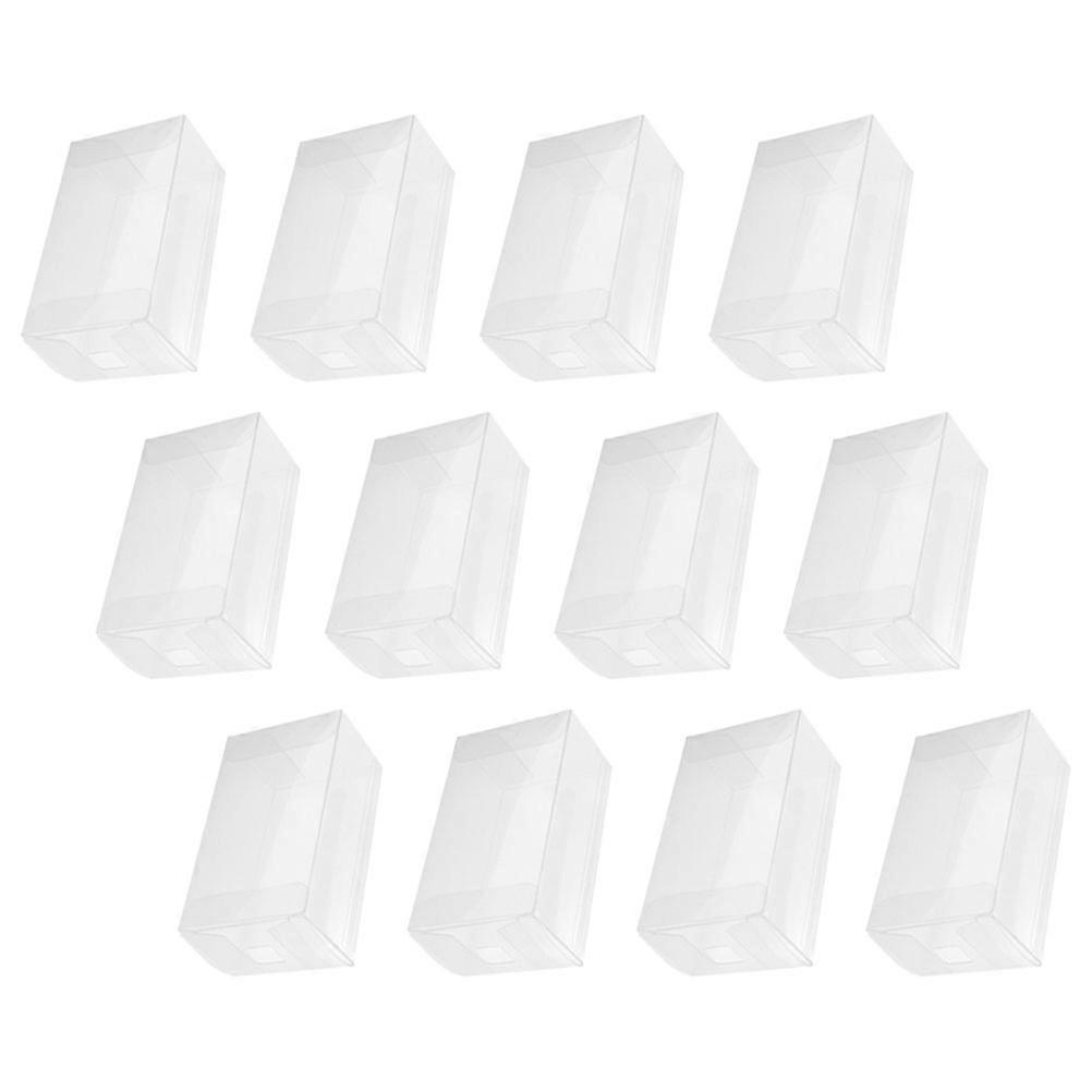 Clear Ice Cream Packaging Cake Box for Cake Carrying 12Pcs PVC Boxes