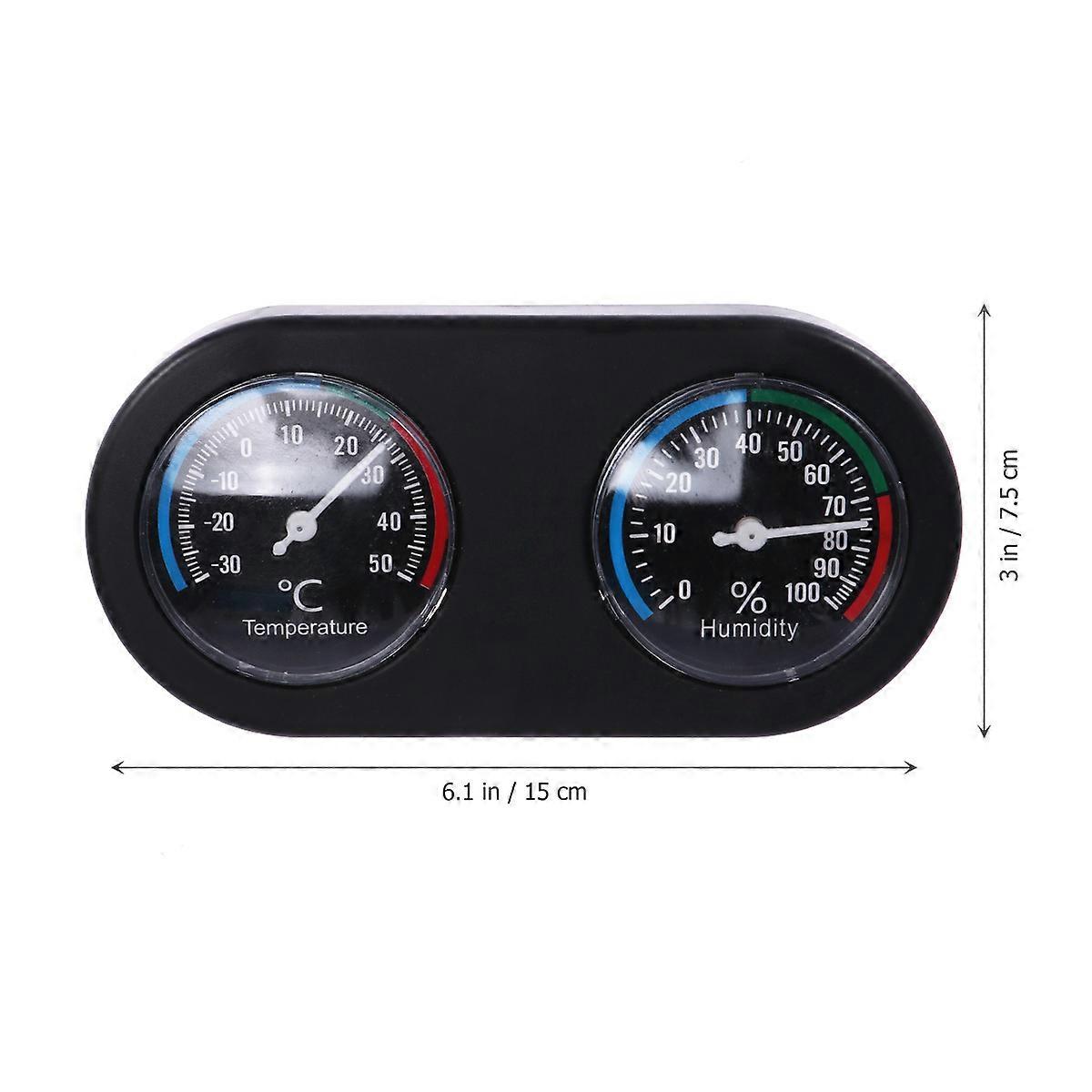 Hygrometer Thermometer Lizards for Measuring Reptile Box Black
