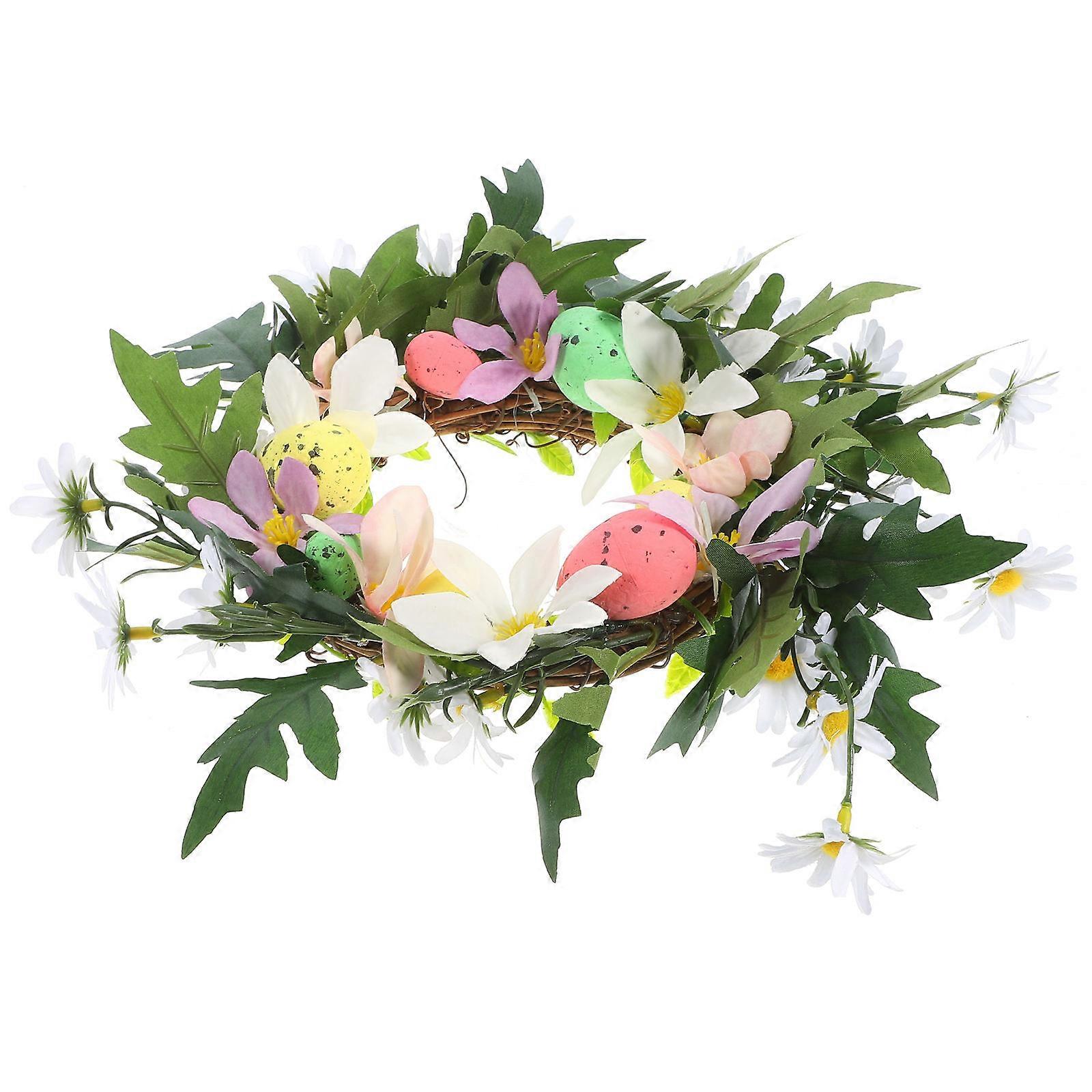 Easter Egg Wreath Hanging for Door Decoration