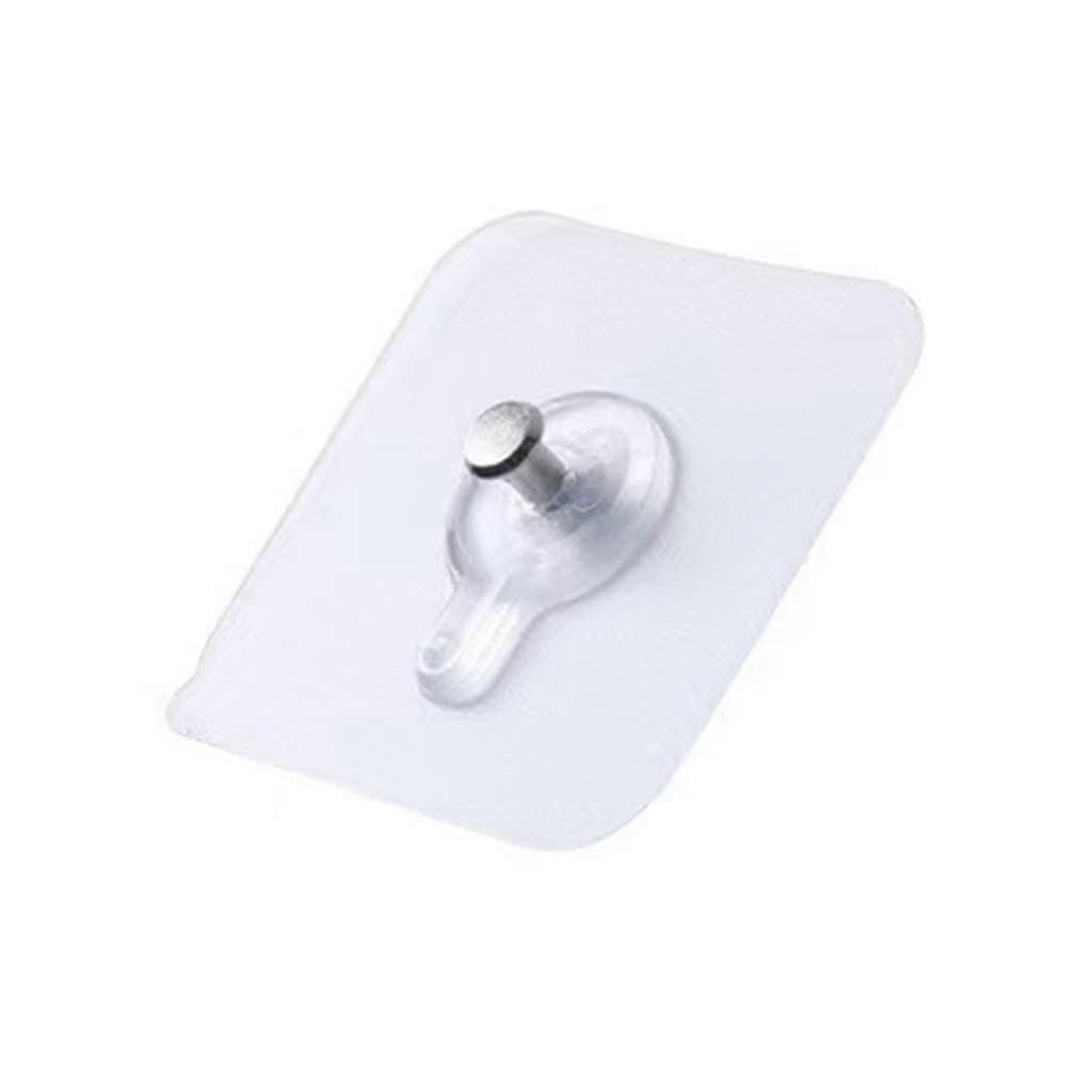 Wall Hooks Self Adhesive No Drilling Reusable 6x6cm for Bathroom Kitchen Photo Frames