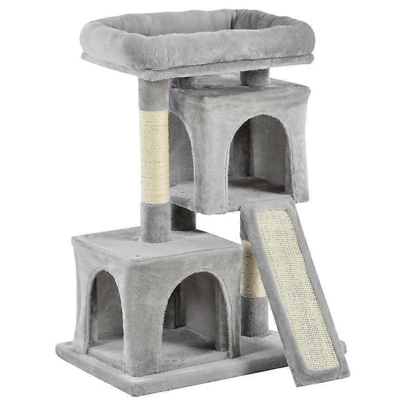 Indoor Cat Tree with Scratching Post and Scratch Board