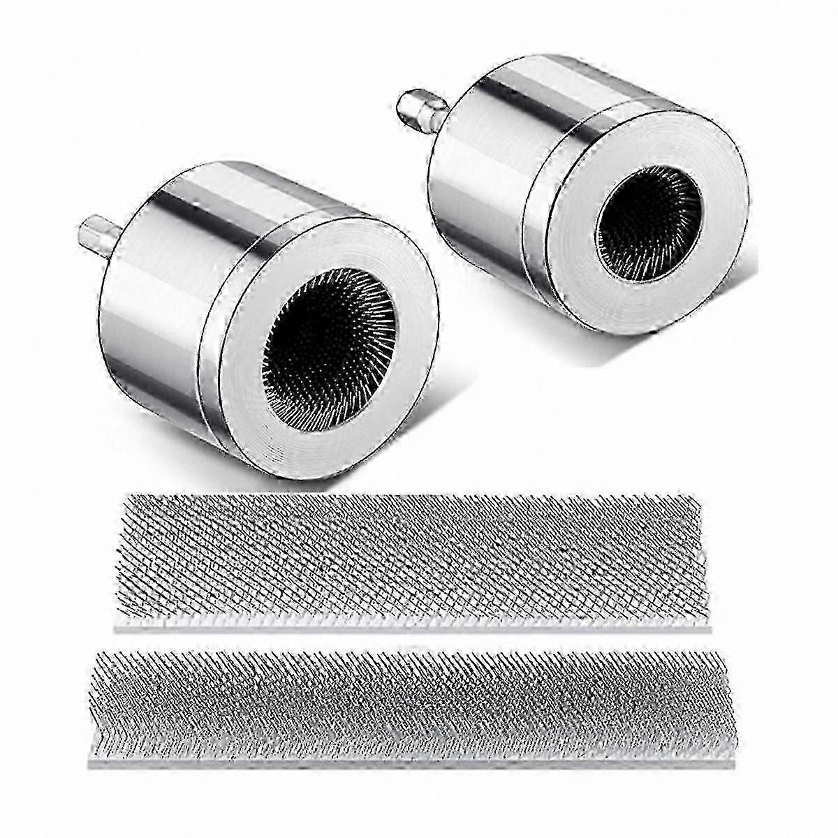 2-Pack Copper Pipe Cleaning Kit with Replaceable Brushes for Drill Use