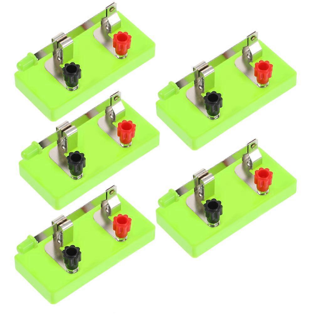 Single Throw Switch Copper Spst Electrical Physics Equipment 5Pcs