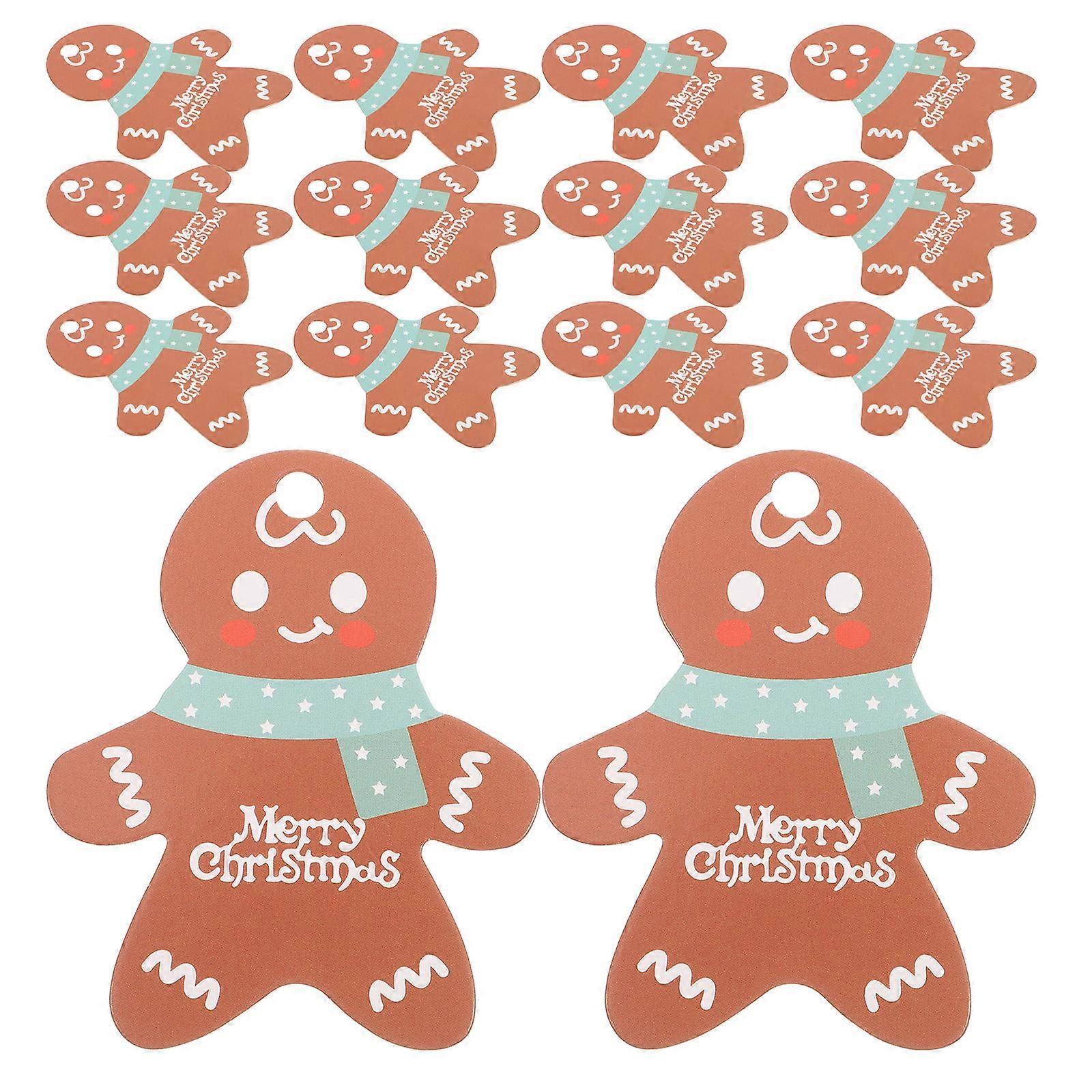 Christmas Present Tags Gingerbread Man Tags for Gift Decoration 150Pcs