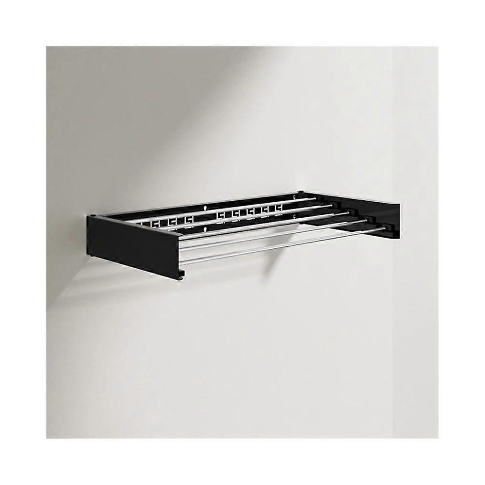 Wall Mounted Clothes Drying Rack with Large Capacity Foldable SpaceSaving Design B80cm