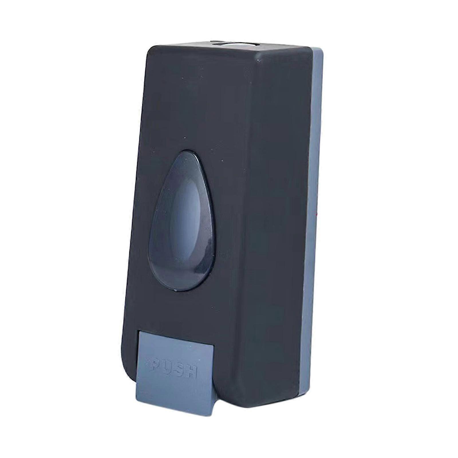 Black Wall Mounted Soap Dispenser 350ml with Transparent Window for Bathroom Kitchen Hotel